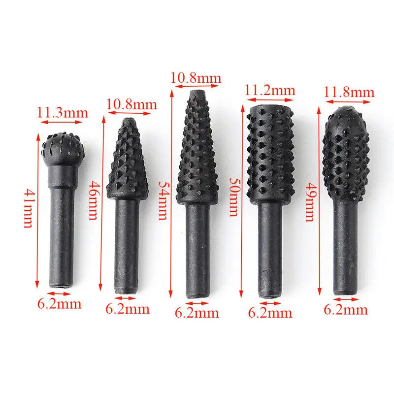 1/4'' 5PCS Drill Bit Set Cutting Tools for Woodworking Knife Wood
