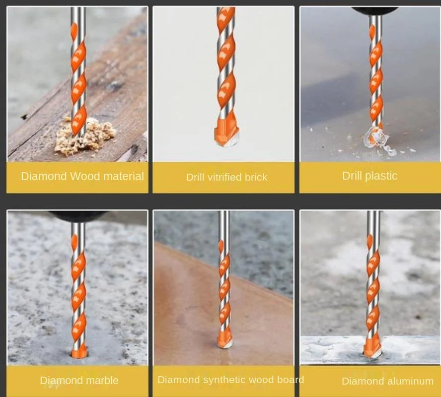 Masonry Drill Bits Set for Tile, Brick, Cement, Concrete, Glass