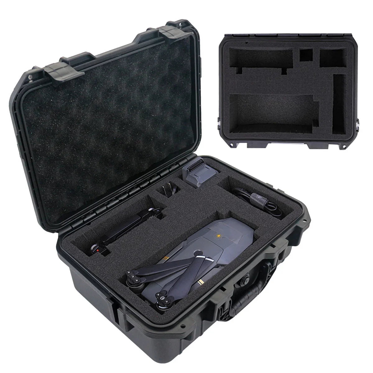 1pc Waterproof Hard Carry Case Bag Tool Case With Pre-cut Sponge