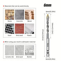 Carbide Hexagonal Shank Tilt Eccentric Diamond Drill Ceramic Cement