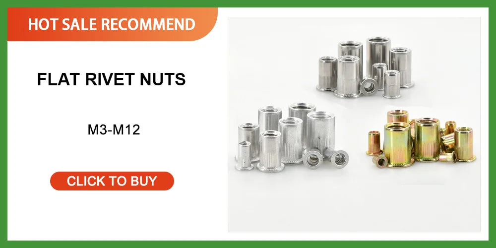20/30/50Pcs Petal Shape Rivet Nut Screw Bolt Kit Expansion Metal