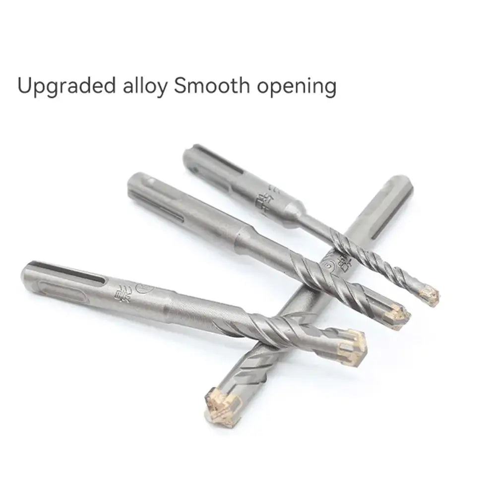 Cross Tips Concrete SDS Plus Drill Bit 4 Cutters Round Shank Impact