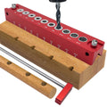 Vertical Pocket Hole Jig — 3mm to 12mm Self-Centering 10-Hole Drill...
