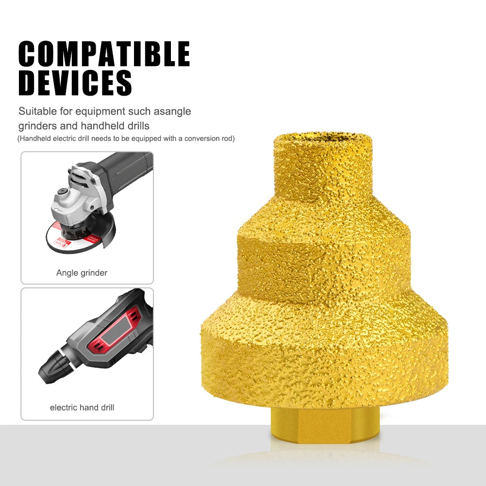 Brazed Pagoda Drill Bit M10 M14 Brazed Diamond Tower Drill Tile Stone