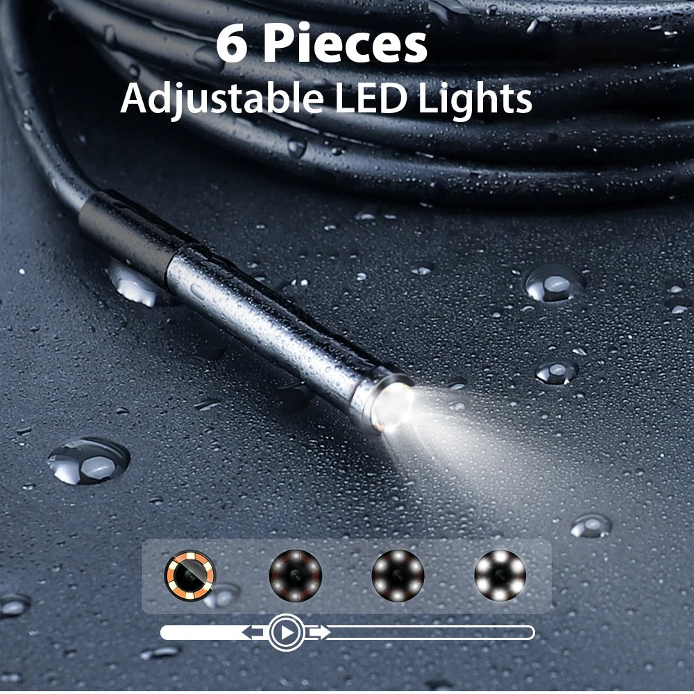2MP Industrial Endoscope Camera Single/Dual Lens Mini Inspection