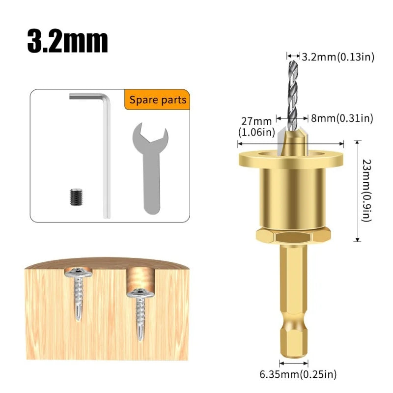 1/5Pcs CNC Adjustable Hexagonal Handle Cutter Woodworking Tools