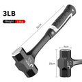 Z50 2LB-3LB Sledge Hammer Heavy Duty One-Piece Forged Steel Brick