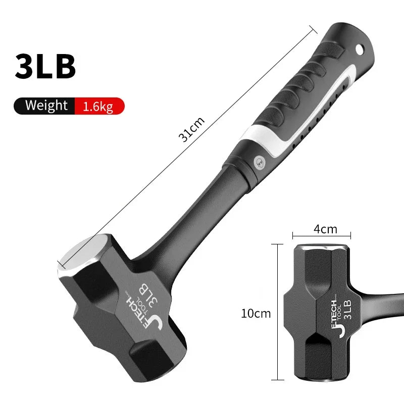 Z50 2LB-3LB Sledge Hammer Heavy Duty One-Piece Forged Steel Brick