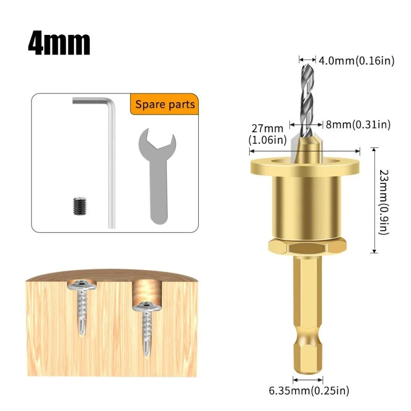 1/5Pcs CNC Adjustable Hexagonal Handle Cutter Woodworking Tools
