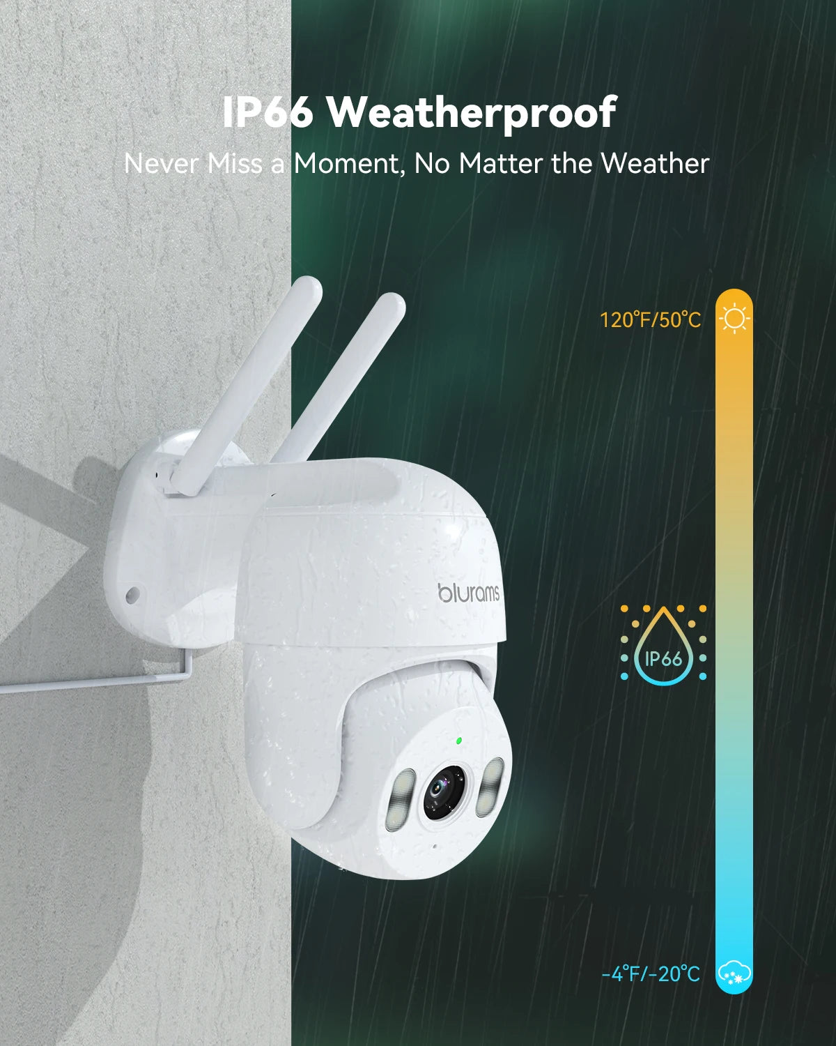 blurams 2K 2.4G Wi-Fi Home Security Camera Outdoor