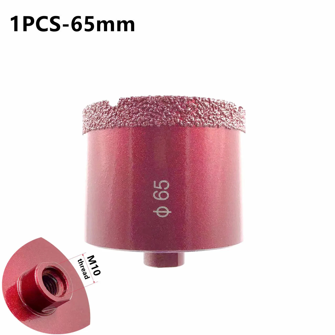 M10 Vacuum Brazed Diamond Drill Bit — 65mm to 150mm for Ceramic Til