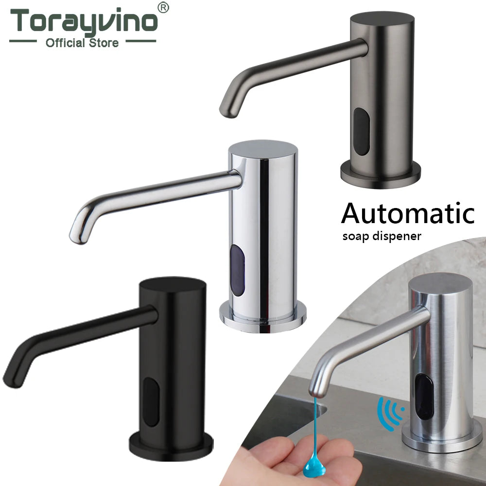 Torayvino Automatic Liquid Soap Dispenser Sensor Solid Brass 500 ML