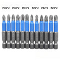 12/6PCS 50mm Screwdriver Bits Anti-slip Magnetic Drill Bits 1/4Inch