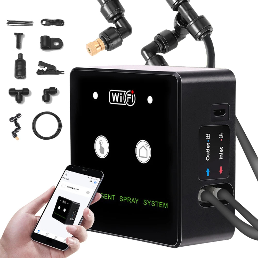 WiFi Smart Terrarium Misting System – 360° Timed Reptile Fogger