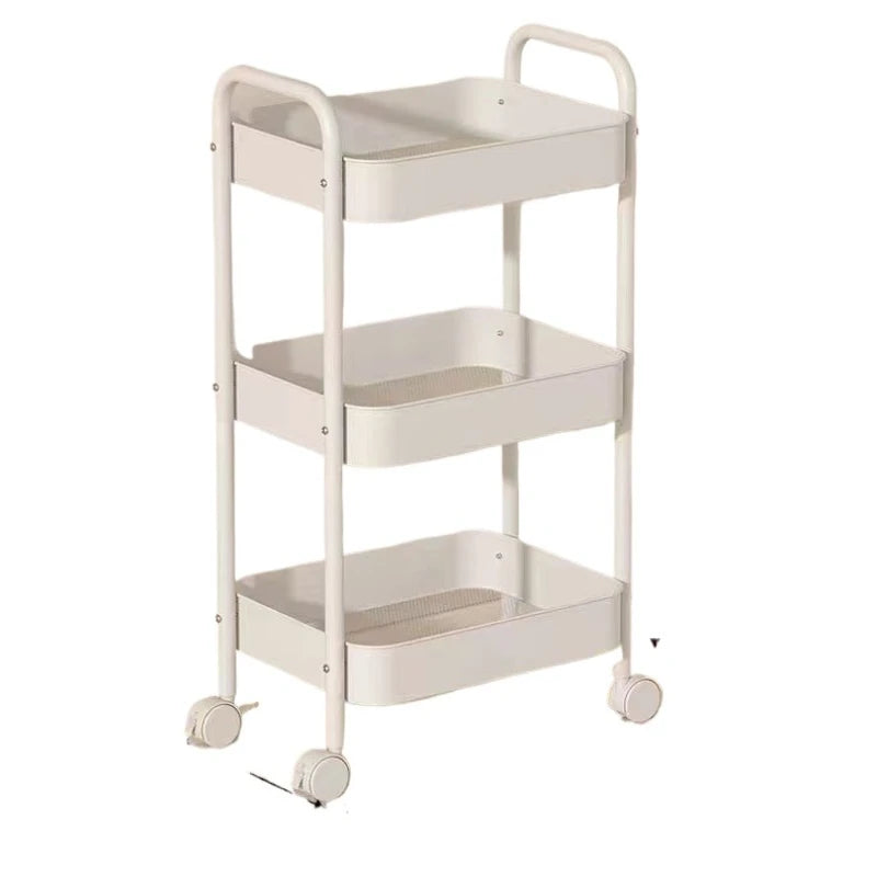 Small Trolley Multi-Layer Mobile Storage Rack