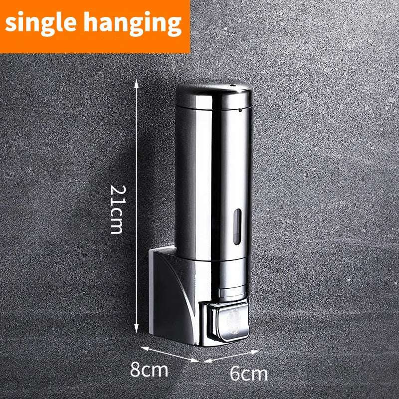 Stainless Steel Soap Dispenser Wall Mounted Kitchen Accessories