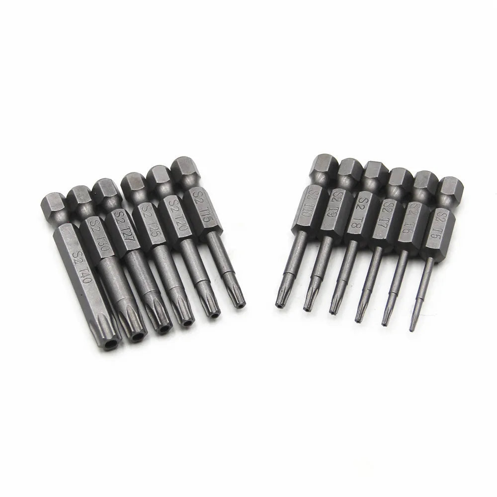 12Pcs Hex Bits Driver Tamper Proof Security Drill Magnetic Bit Set