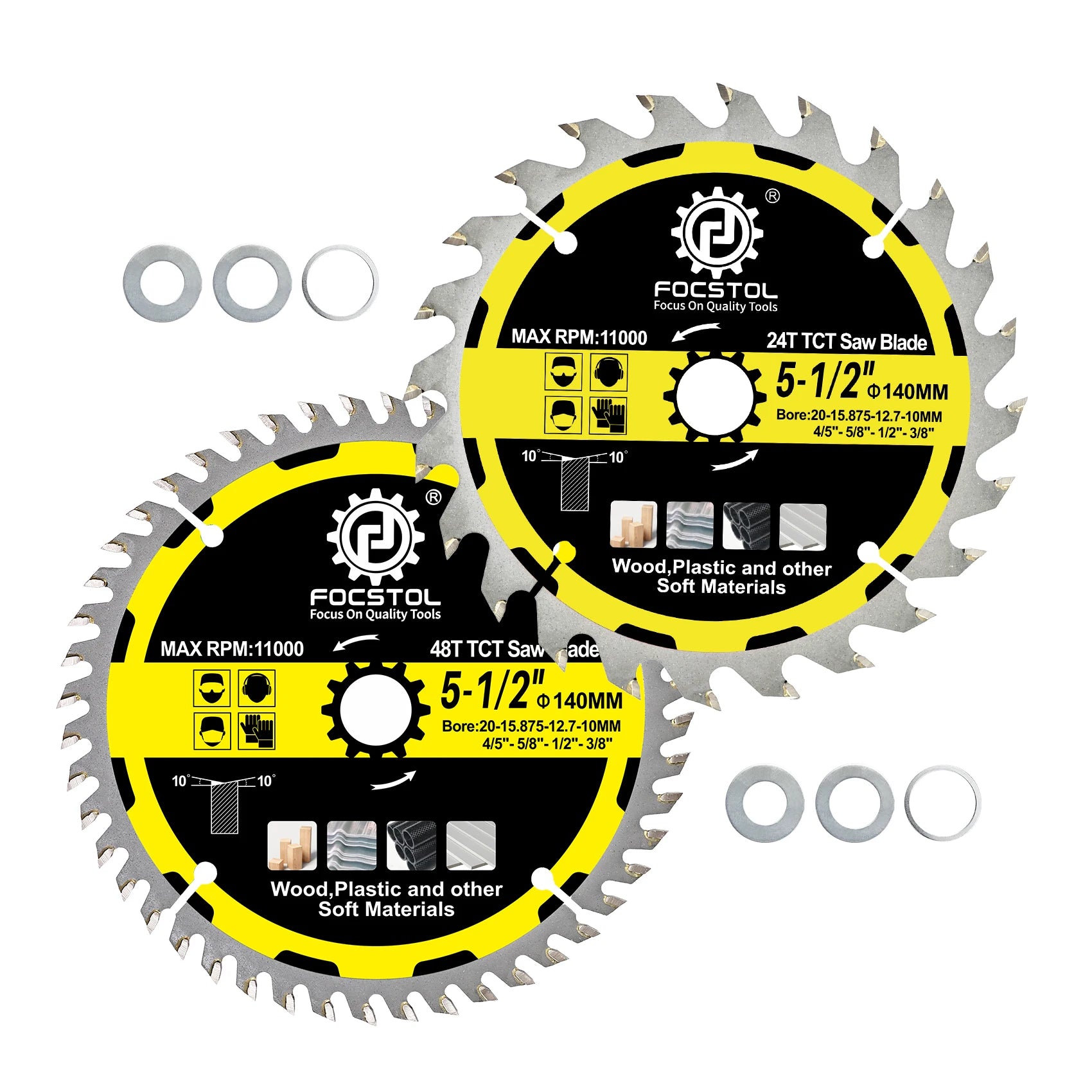FOCSTOL TCT Carbide Wood Cutting Disc – Circular Saw Blade