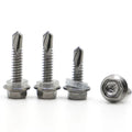 10pcs M5.5 M6.3 410 Stainless Steel Washer Head External Hex Hexago...