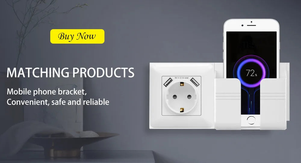 20W Fast Charging Universal Wall Socket With USB And Dual Typec