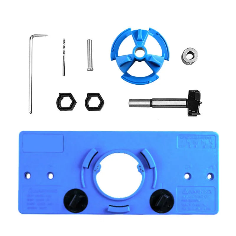Concealed 35MM Cup Style Hinge Jig Boring Hole Drill Guide + Forstner
