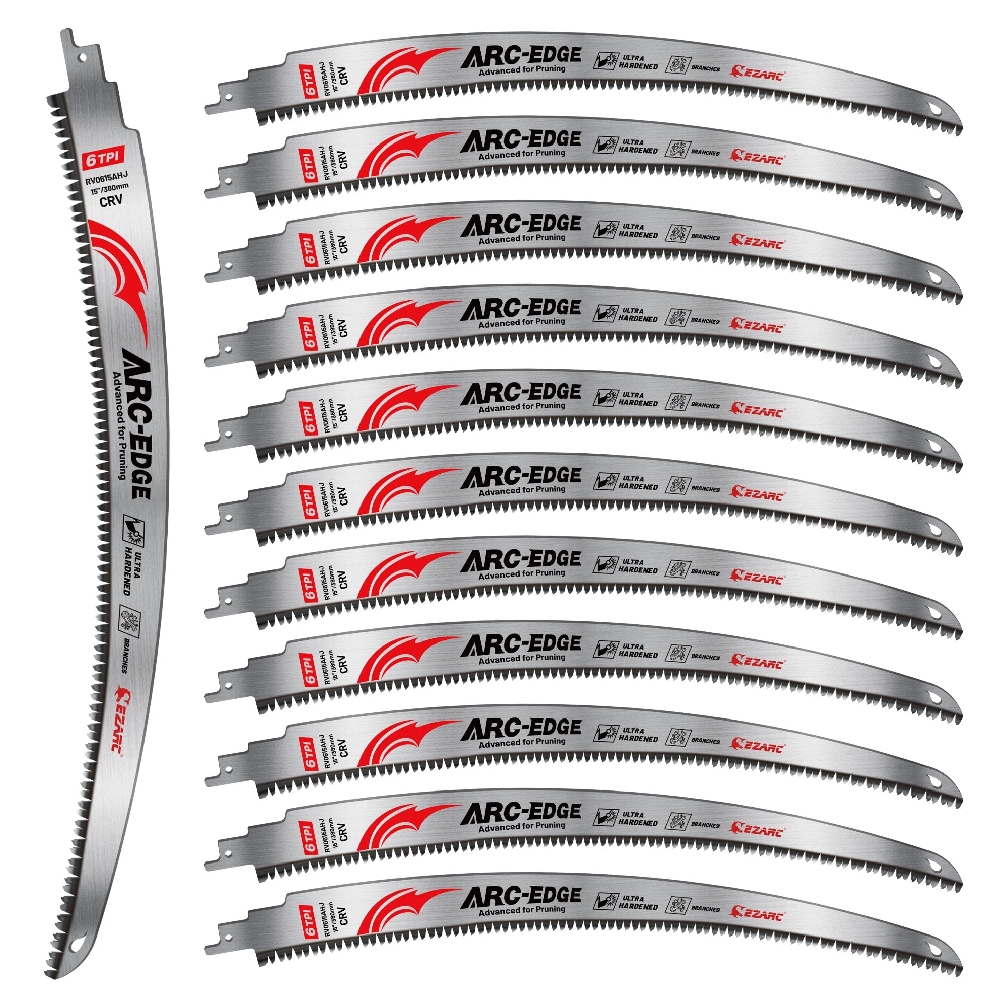 EZARC 15" Japanese Tooth Reciprocating Saw Blade – 6TPI CRV Wood