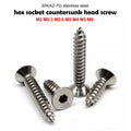 10/50pcs M2 M2.3 M2.6 M3 M4 M5 M6 A2 304 Stainless Steel Allen Hexa...