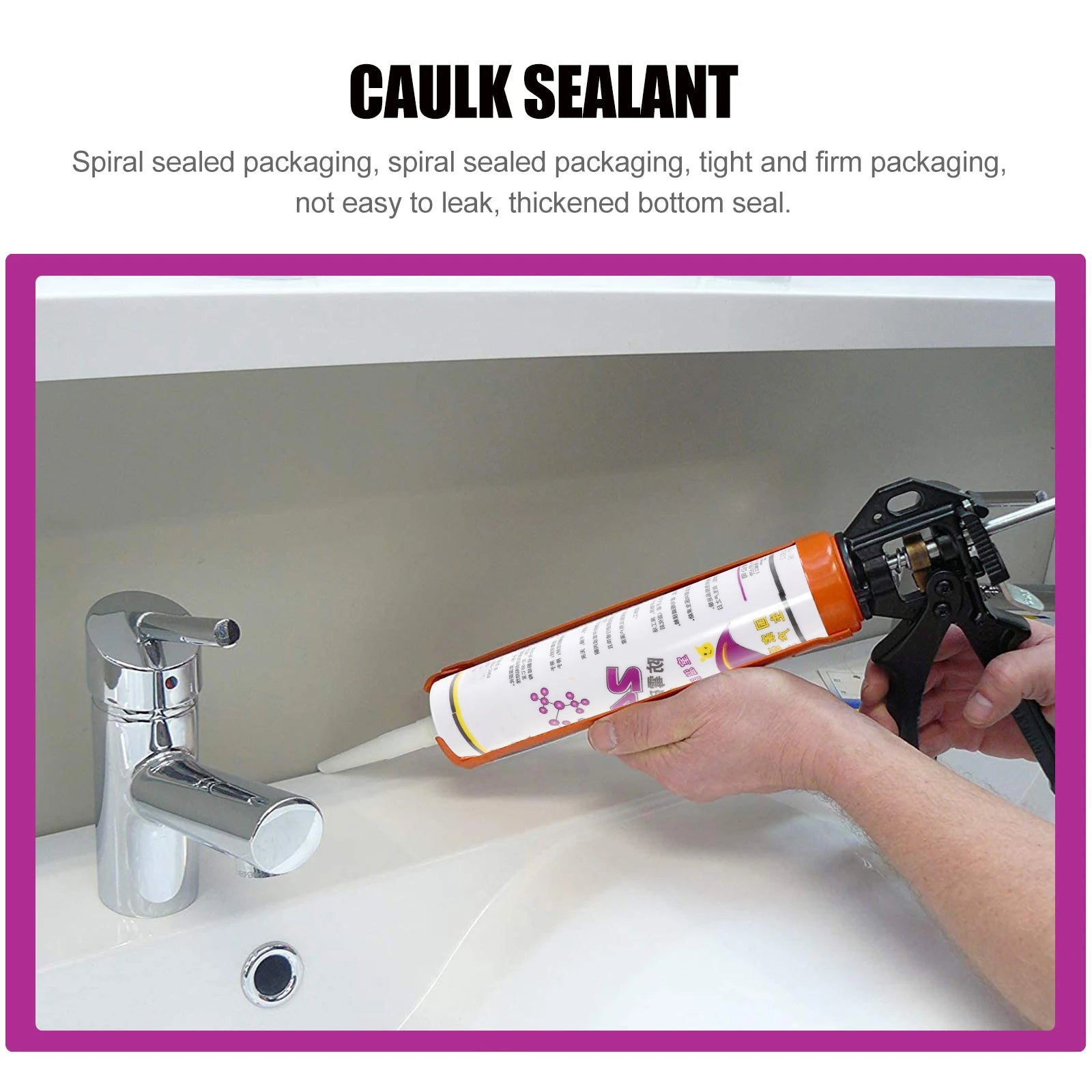 280Ml Waterproof Sealant Silicone Caulk For Bathroom Transparent
