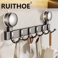 Suction Cup Bathroom Hooks Towel Hanger Nail Wall Rack Hooks Coat C...