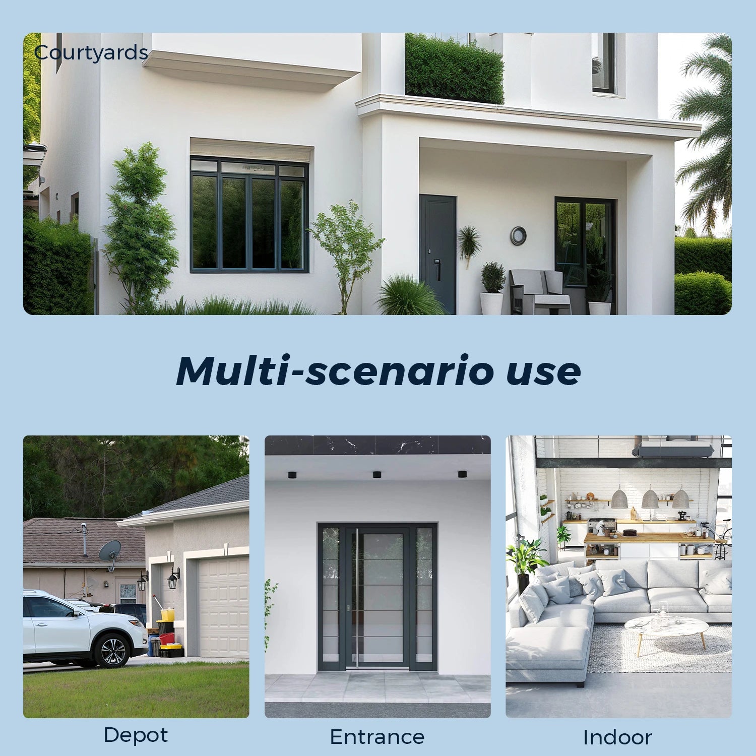 Outdoor Dual Screen Security PTZ Cam, Auto Tracking Surveillance, 6K