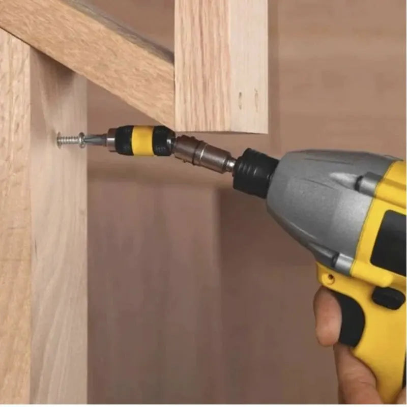 Hexagonal Handle Screwdriver with Variable Extension Rod Drill Bit