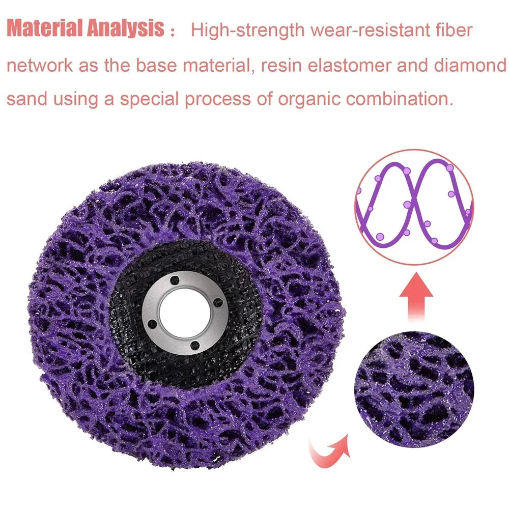 Poly Strip Disc & Grinding Wheel 100/115/125mm – Paint & Rust Removal