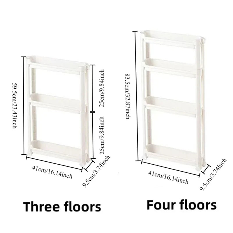 Behind The Door Storage Cabinet Bathroom and Kitchen Storage Rack M