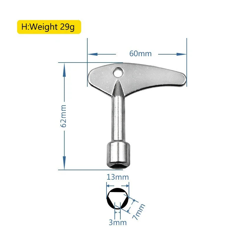 Multi Functional Elevator Key Wrench Elevator Water Meter Valve Multi