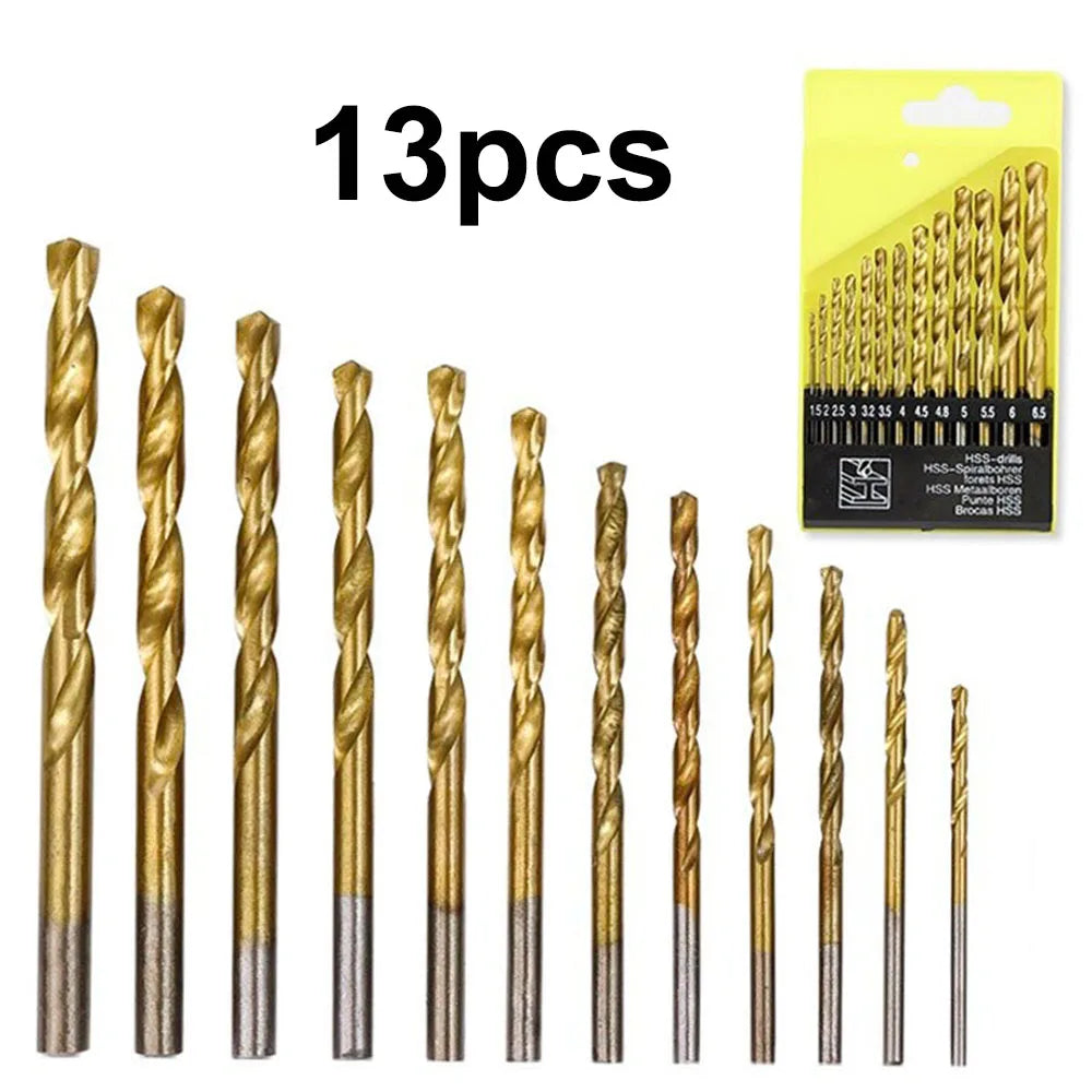 13pcs/set Drill Bit Set 3/16 to 1/2 Inch for Glass Metal Tile