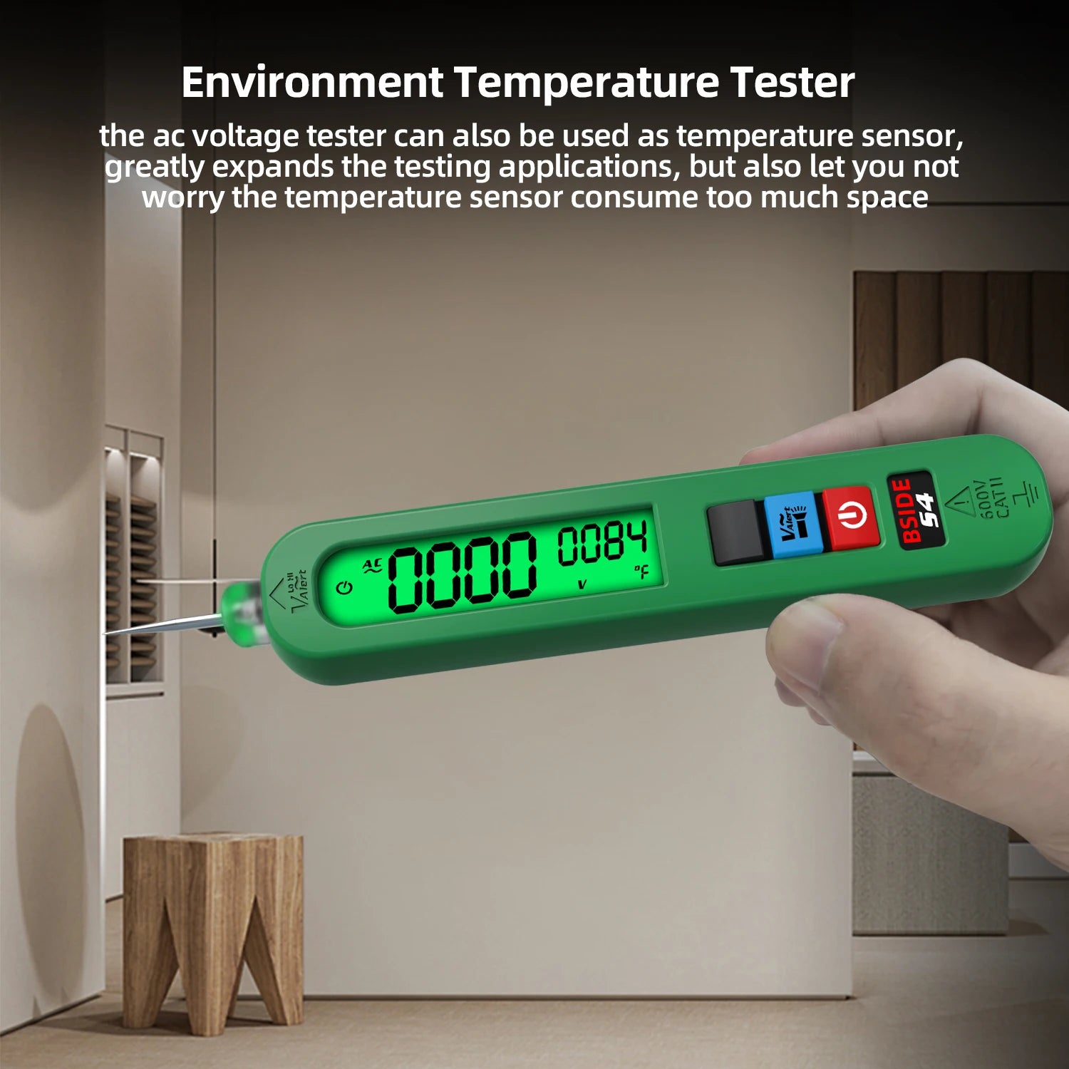BSIDE Voltage Tester Pen 12V-300V Non-Contact Detection Leakage Live