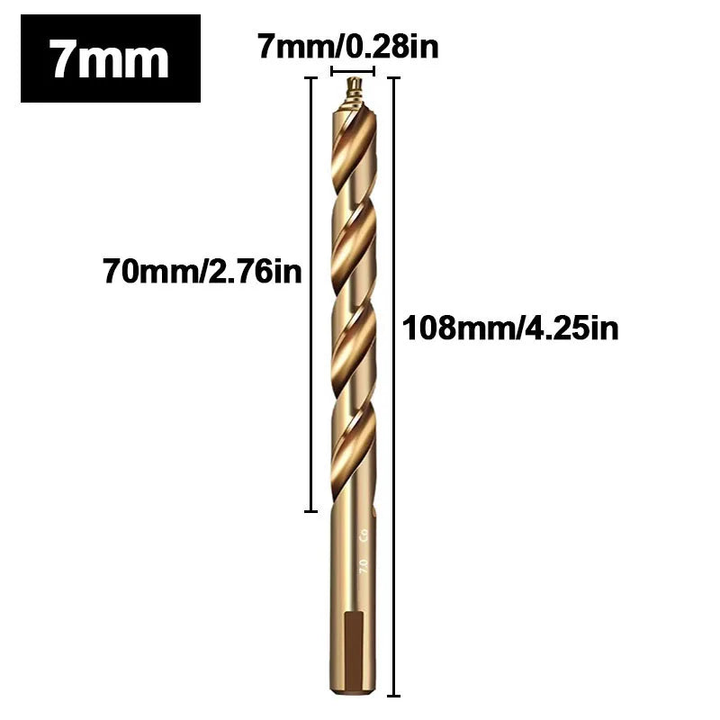 M35 HSS Cobalt Step Twist Drill Bit — Precision Straight Shank 3mm