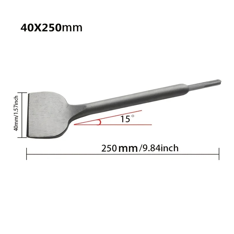 SDS Plus Chisel Bit Flat Chisel 15° Cranked Angled Bent Chisel 42CrMo