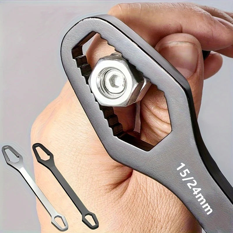 Universal Double Ended Wrench, Self-Tightening 3-17mm Screw Nuts