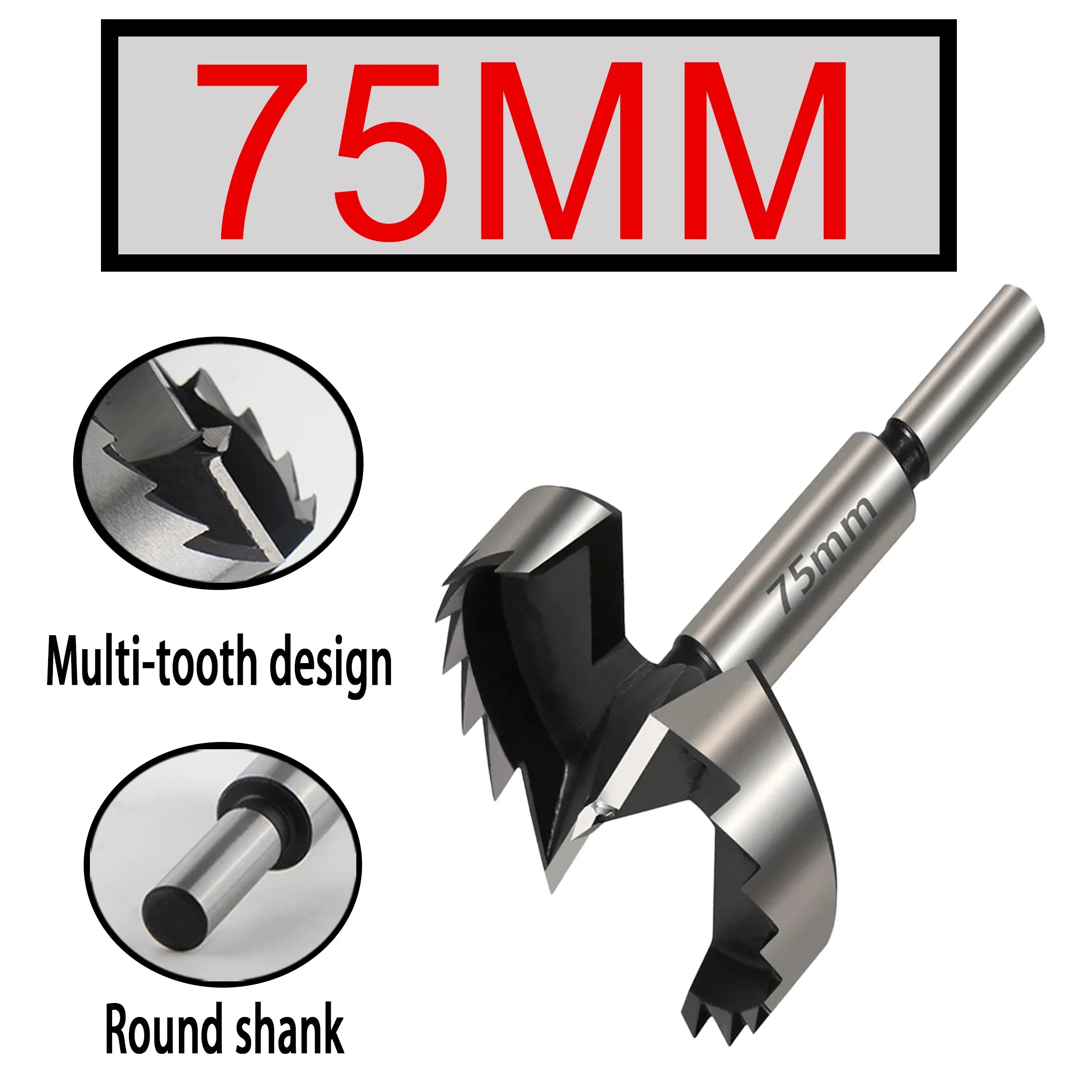 Multi-Tooth Forstner Drill Bits 6–100mm – Woodworking Flat Bottom Hole Cutters