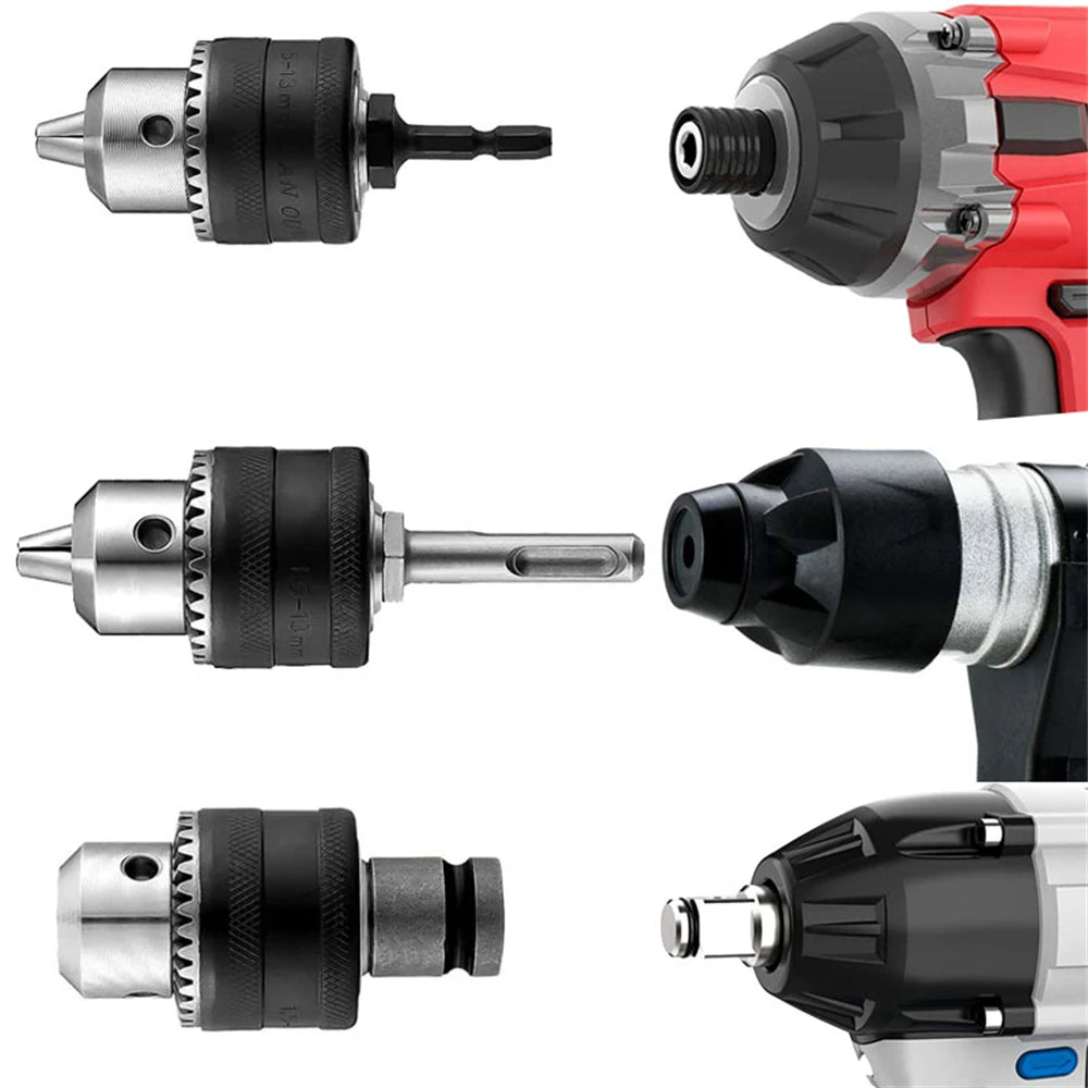 1.5-13mm Drill Chuck,1/2-20UNF Mount Impact Driver Bits Chuck