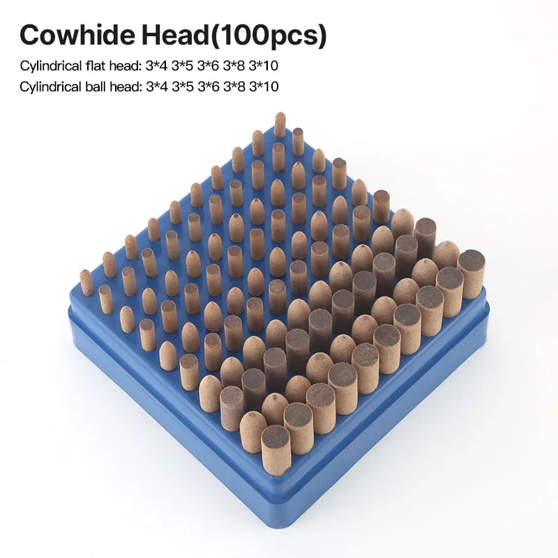 Polishing & Grinding Head Bits – 3mm Shank for Rotary Tools (5, 10 or 100-Pack)
