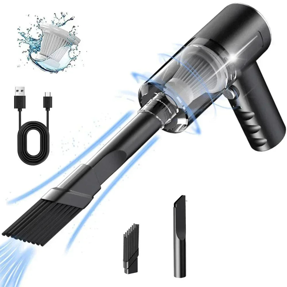 120W Cordless Handheld Vacuum Cleaner – Dual Use Home & Car