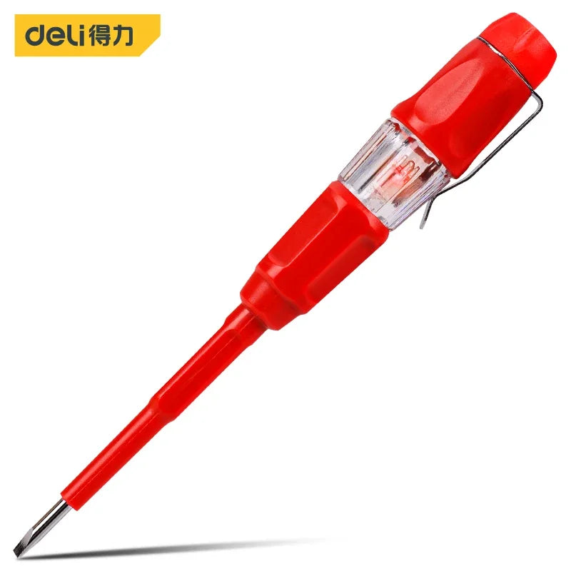 Deli 1 Pcs VDE Insulation Test Pen 1000V Electrician Hand Tools