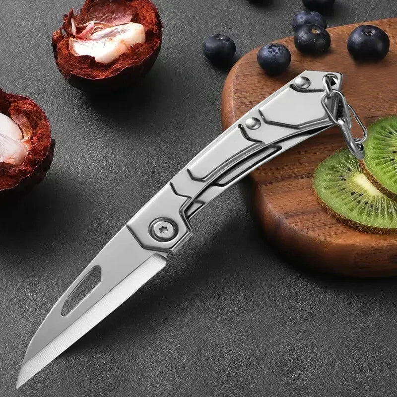 Stainless Steel Folding Knife Fruit Paring Vegetable Cutter Utility