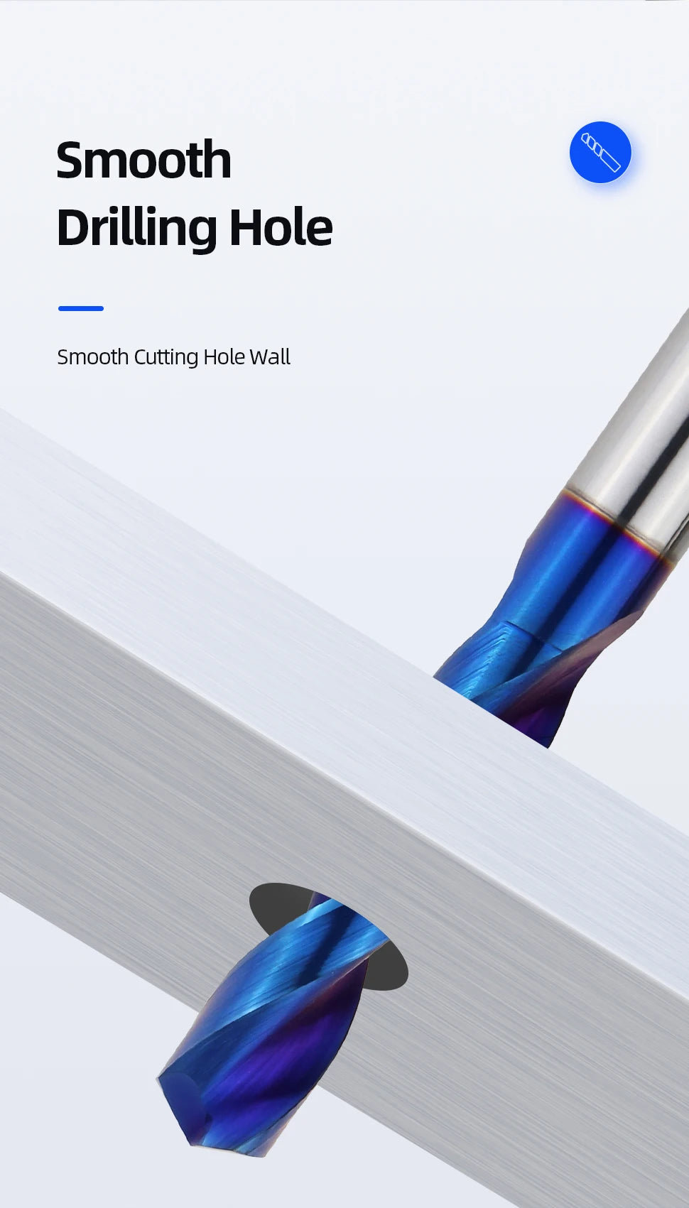 Tungsten Carbide Twist Drill Whole Bit Metal Processing High Hardness
