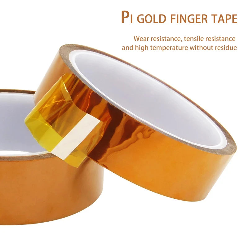 30m Long Gold Finger High Temperature Resistant Tape Polyimide Tape