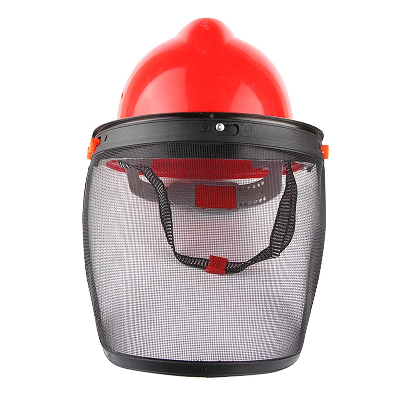 Grass Trimmer & Brushcutter Safety Helmet with Full Face Mesh Guard