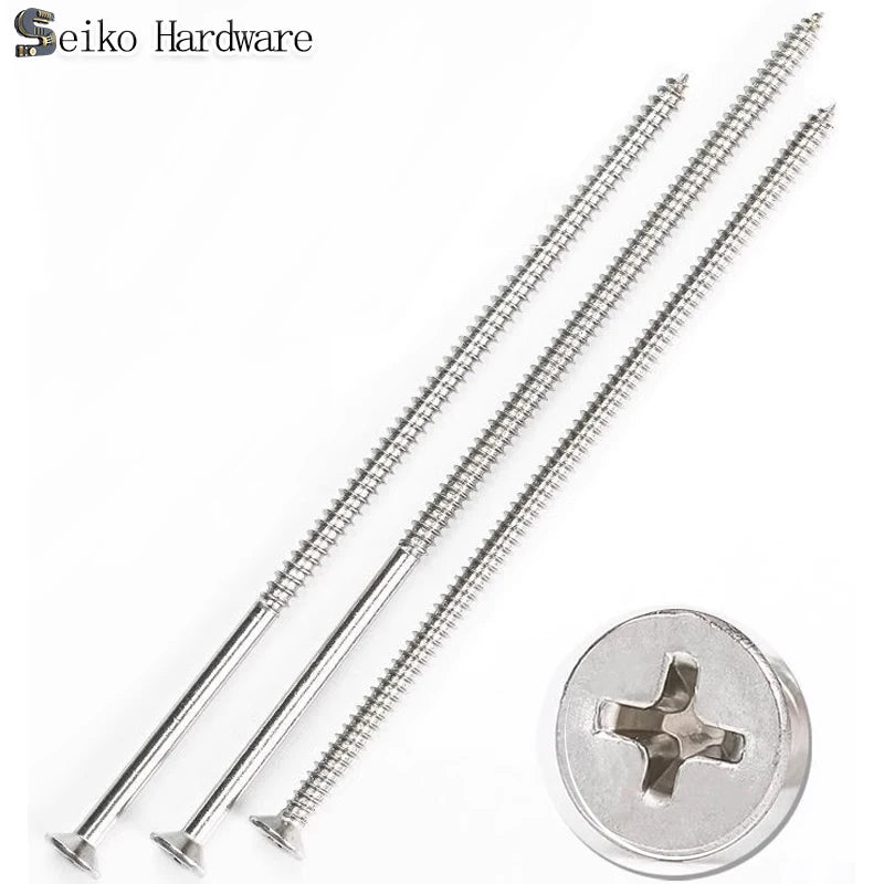 M4 M5 304 Stainless Steel Flat Head Extended Self Tapping Screw