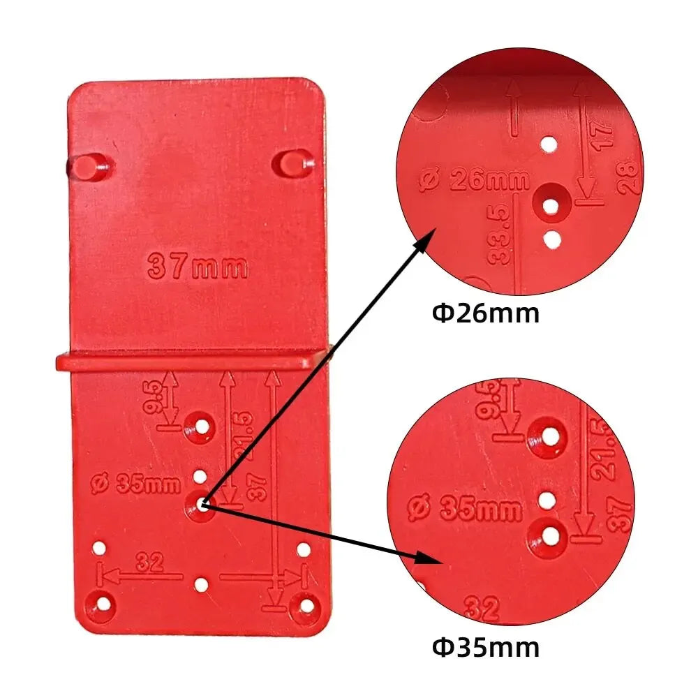 Hinge Hole Drilling Guide Positioning Mark Template 26/35/40mm Hing